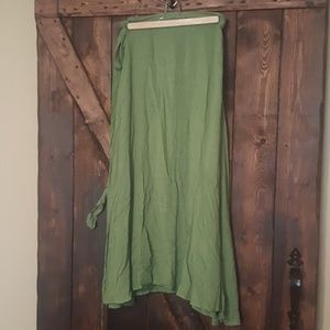 Wrap maxi skirt